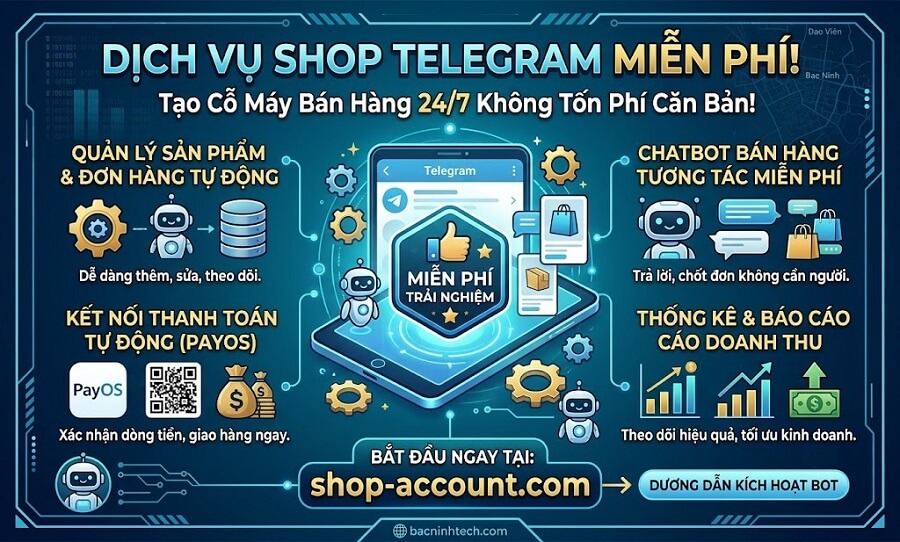 Tạo Shop Cho Telegram