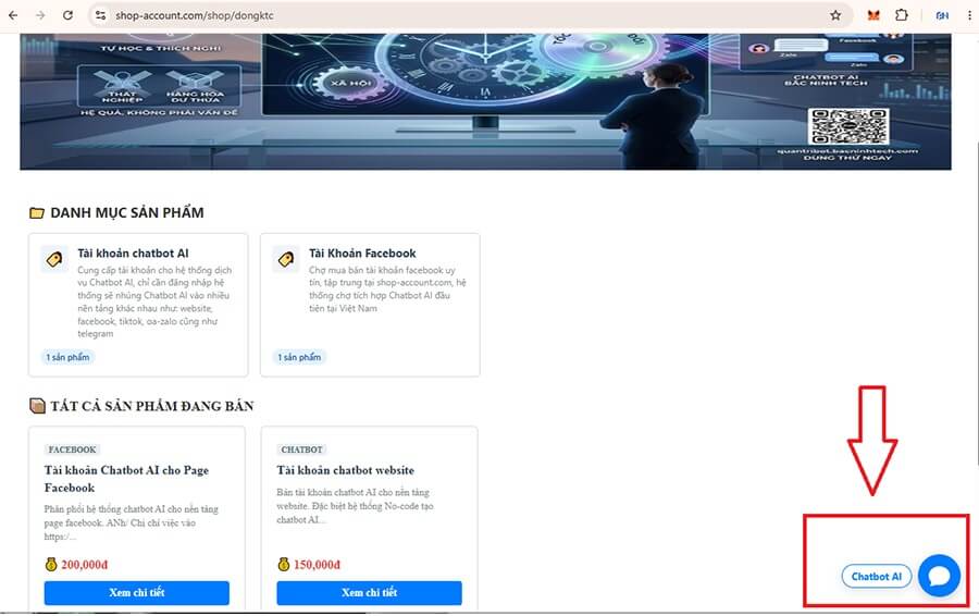 Hệ thống Chatbot AI cho Shop