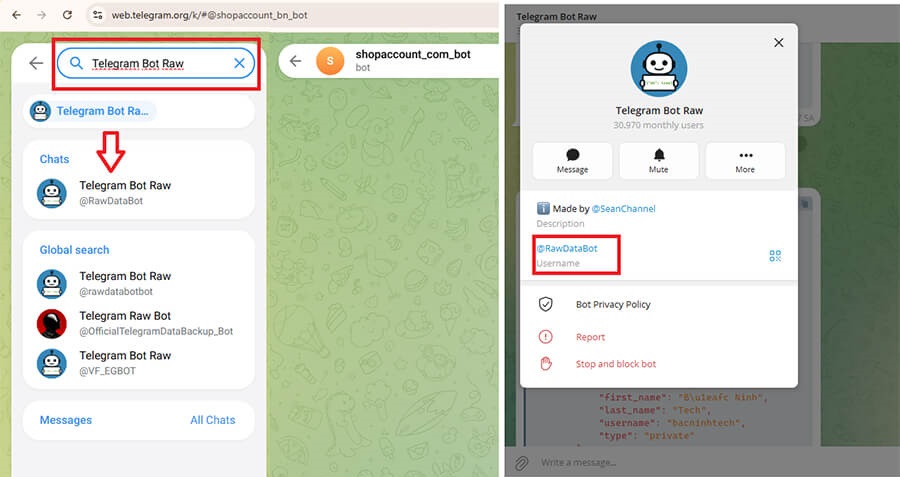 Tạo Bot Telegram Cho Shop Account